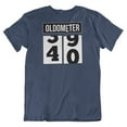 thumbnail image 1 of 40th Birthday or Anniversary Vintage Oldometer T-Shirt Gifts for Men & Women Navy, 1 of 7