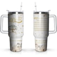thumbnail image 1 of 40th Wedding Gifts Anniversary Cups, Ruby Wedding 40th Anniversary Cups, 40th Anniversary Cup For Couple Parents Friends, 40 Oz Stainless Steel Tumbler with Handle and Straw (1 PC), 1 of 5