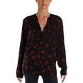thumbnail image 1 of 40ur Dreamers Womens Small Bishop Sleeves Floral Print Top, 1 of 2