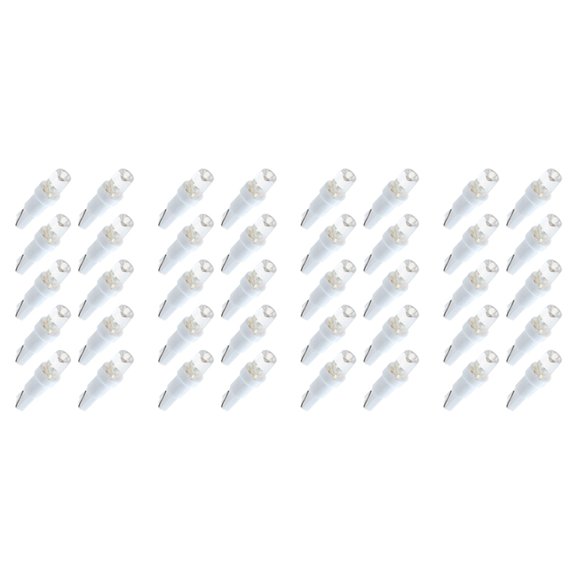 40x T5 W1.2W W3W 1 SMD Dashboard LED Car Cuneate Interior Lights12V White