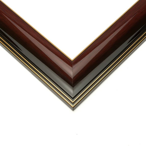 40x10 Brown with Gold Real Wood Picture Frame Width 1.5 inches | Interior Frame Depth 0.5 inches |