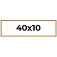 thumbnail image 1 of 40x10 Frame Beaded Gold Solid Wood Picture Frame | 0.75 Inches Moulding Width | Liscio Oro, 1 of 8