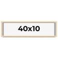 thumbnail image 1 of 40x10 Frame Beige Real Wood Picture Frame Width 0.75 inches | Interior Frame Depth 0.5 inches |, 1 of 8