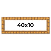 40x10 Frame Beige Real Wood Picture Frame Width 3 inches | Interior Frame Depth 0.5 inches |
