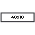 thumbnail image 1 of 40x10 Frame Black Real Wood Picture Frame Width 1.25 Inches | Interior Frame Depth 0.5 Inches |, 1 of 8