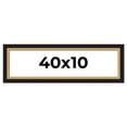 thumbnail image 1 of 40x10 Frame Gold Real Wood Picture Frame Width 2.25 Inches | Interior Frame Depth 0.5 Inches |, 1 of 8