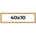 thumbnail image 1 of 40x10 Frame Gold Rustic Solid Wood Picture Frame | 1.25 Inch Wide Moulding | Rustique Gold, 1 of 8