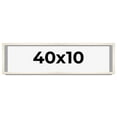 thumbnail image 1 of 40x10 Shadow Box Cream of Wheat White Washed Display Frame | 0.875 Inches Deep Solid Wood Shadowbox, 1 of 8