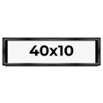 thumbnail image 1 of 40x10 Shadow Box Frame Black | 1.25 inches Deep Real Wood Contemporary Shadowbox Display Frame | UV, 1 of 8