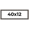 thumbnail image 1 of 40x12 Frame Black-Brown Medieval Solid Wood Picture Frame | 1.5 Inch Moulding Width | Gotham, 1 of 8