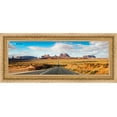 thumbnail image 1 of 40x13.5 Traditional Gold Complete Wood Panoramic Frame with UV Acrylic, Foam Board Backing, & Hardware, 1 of 8