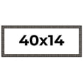 thumbnail image 1 of 40x14 Frame Black-Brown Medieval Solid Wood Picture Frame | 1.5 Inch Moulding Width | Gotham, 1 of 8
