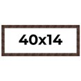 thumbnail image 1 of 40x14 Frame Brown Burl Real Wood Picture Frame Width 1.625 Inches | Interior Frame Depth 0.5 Inches, 1 of 8