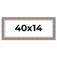thumbnail image 1 of 40x14 Frame Grey Real Wood Picture Frame Width 2.75 Inches | Interior Frame Depth 0.5 Inches |, 1 of 8