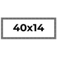 thumbnail image 1 of 40x14 Frame Silver Black Rustic Sonoma Solid Wood Picture Frame | 1.5 Inch Moulding Width |, 1 of 8