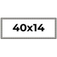 thumbnail image 1 of 40x14 Frame Silver Real Wood Picture Frame Width 1.125 Inches | Interior Frame Depth 0.5 Inches |, 1 of 8