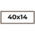 thumbnail image 1 of 40x14 Frame Silver Real Wood Picture Frame Width 1.25 Inches | Interior Frame Depth 0.5 Inches |, 1 of 8