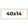 thumbnail image 1 of 40x14 Frame White Real Wood Picture Frame Width 1.5 inches | Interior Frame Depth 0.5 inches | Barn, 1 of 8