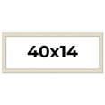 thumbnail image 1 of 40x14 Frame White Real Wood Picture Frame Width 1.75 inches | Interior Frame Depth 0.5 inches |, 1 of 8