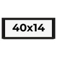 thumbnail image 1 of 40x14 Shadow Box Black Solid Wood Display Picture Frame | 1 Inch Rabbet Depth | | 1.375 Inch, 1 of 4