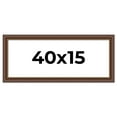 thumbnail image 1 of 40x15 Copper and Brown Real Wood Picture Frame Width 2 inches | Interior Frame Depth 0.5 inches |, 1 of 8