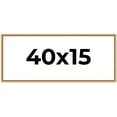 thumbnail image 1 of 40x15 Frame Beaded Gold Solid Wood Picture Frame | 0.75 Inches Moulding Width | Liscio Oro, 1 of 8