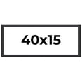 thumbnail image 1 of 40x15 Frame Black Real Wood Picture Frame Width 1.25 Inches | Interior Frame Depth 0.5 Inches |, 1 of 8