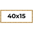 thumbnail image 1 of 40x15 Frame Gold Bamboo Solid Wood Picture Frame | 1 Inch Moulding Width | Interior Frame Depth, 1 of 8