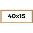 thumbnail image 1 of 40x15 Frame Gold Rustic Solid Wood Picture Frame | 1.25 Inch Wide Moulding | Rustique Gold, 1 of 8