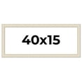 thumbnail image 1 of 40x15 Frame White Real Wood Picture Frame Width 1.75 inches | Interior Frame Depth 0.5 inches |, 1 of 8
