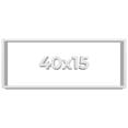thumbnail image 1 of 40x15 Shadow Box Frame White | 2 Inches Deep Real Wood Contemporary Shadowbox Display Frame | UV, 1 of 8
