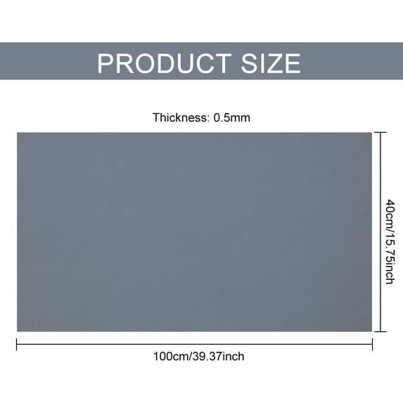 40x15inch PVC Photography Backdrop Matte Gray PVC Vinyl Photo Background
