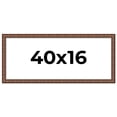 thumbnail image 1 of 40x16 Dark Brown Bamboo Real Wood Picture Frame Width 1.5 inches | Interior Frame Depth 0.5 inches, 1 of 8