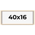 thumbnail image 1 of 40x16 Frame Beige Real Wood Picture Frame Width 0.75 inches | Interior Frame Depth 0.5 inches |, 1 of 8