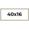 thumbnail image 1 of 40x16 Frame Grey Solid Wood Picture Frame Width 1 Inches | Interior Frame Depth 0.5 Inches |, 1 of 8