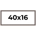 thumbnail image 1 of 40x16 Frame Silver Real Wood Picture Frame Width 1.25 Inches | Interior Frame Depth 0.5 Inches |, 1 of 8