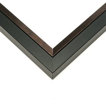 40x16 Rustic Brown Real Wood Picture Frame Width 1.25 inches | Interior Frame Depth 0.75 inches |