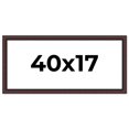 thumbnail image 1 of 40x17 Frame Brown Round Mahogany Solid Wood Picture Frame | 1.625 Inch Moulding Width | with UV, 1 of 8
