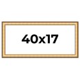 thumbnail image 1 of 40x17 Frame Gold Plein Aire Solid Wood Picture Frame Width 2 Inches | Interior Frame Depth 0.5, 1 of 8
