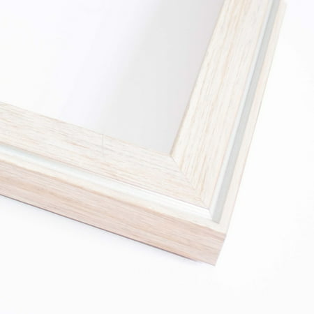 40x17 Frame White Solid Wood Picture Frame Width 1.25 Inches | Interior Frame Depth 0.6875 Inches |