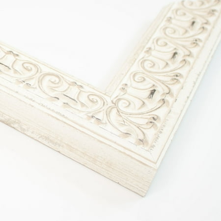 40x17 Frame White Solid Wood Picture Frame Width 2.875 Inches | Interior Frame Depth 0.5 Inches |