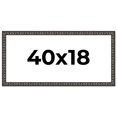 thumbnail image 1 of 40x18 Frame Black-Brown Medieval Solid Wood Picture Frame | 1.5 Inch Moulding Width | Gotham, 1 of 8