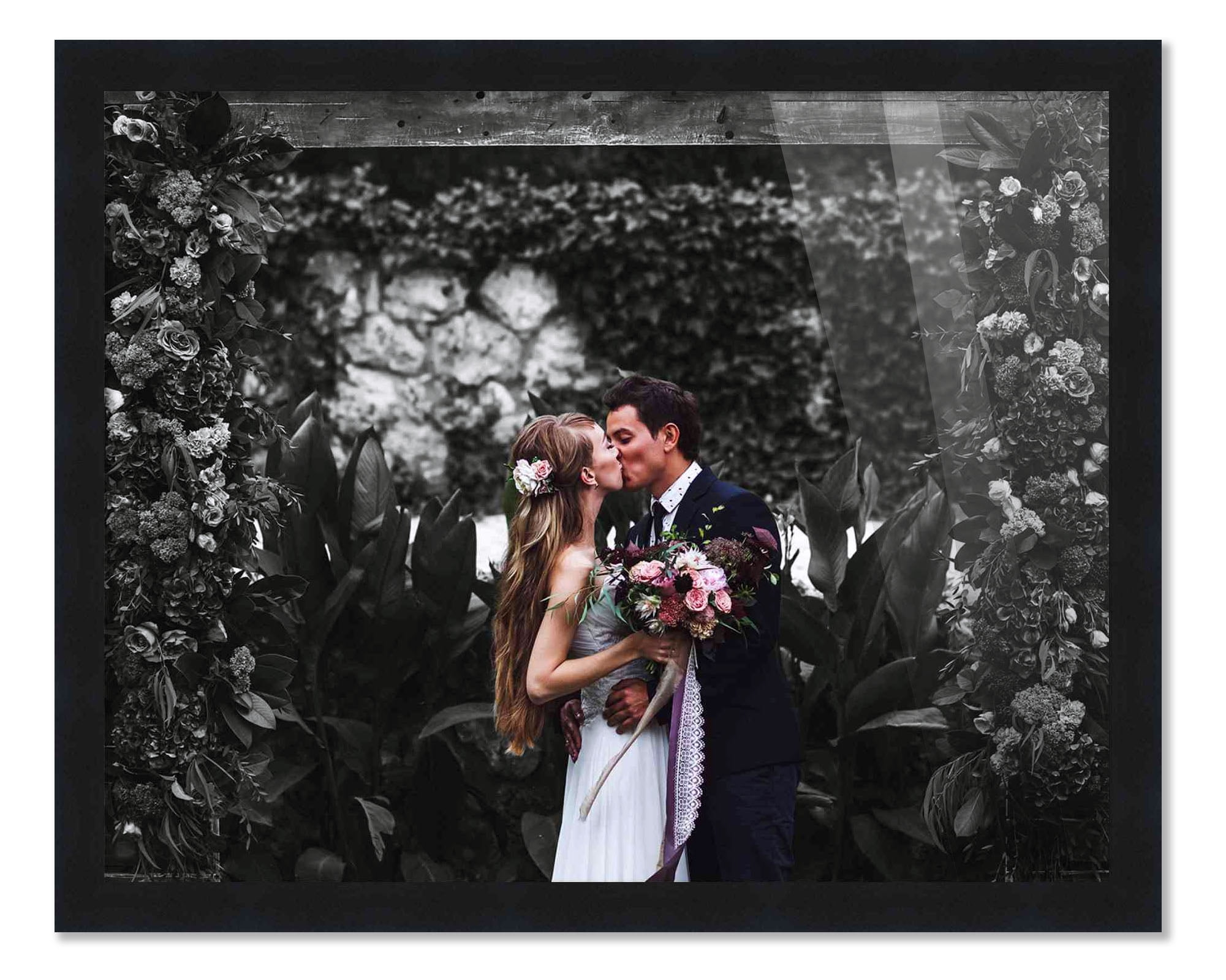 40x18 Frame Black Picture Frame - Complete Modern Photo Frame Includes ...