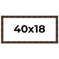 thumbnail image 1 of 40x18 Frame Brown Burl Real Wood Picture Frame Width 1.625 Inches | Interior Frame Depth 0.5 Inches, 1 of 8