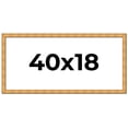 thumbnail image 1 of 40x18 Frame Gold Rustic Solid Wood Picture Frame | 1.25 Inch Wide Moulding | Rustique Gold, 1 of 8