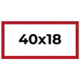 thumbnail image 1 of 40x18 Frame Red Burl Solid Wood Picture Frame Width 1.75 Inches | Interior Frame Depth 0.5 Inches |, 1 of 8