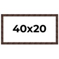 thumbnail image 1 of 40x20 Frame Brown Burl Real Wood Picture Frame Width 1.625 Inches | Interior Frame Depth 0.5 Inches, 1 of 8