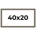thumbnail image 1 of 40x20 Frame Brown Solid Wood Picture Frame | 1.75 Inch Moulding Width | Austin Frame Complete with, 1 of 8