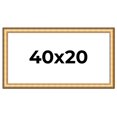 thumbnail image 1 of 40x20 Frame Gold Plein Aire Solid Wood Picture Frame Width 2 Inches | Interior Frame Depth 0.5, 1 of 8