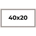 thumbnail image 1 of 40x20 Frame Grey Real Wood Picture Frame Width 1.25 inches | Interior Frame Depth 0.5 inches | Hans, 1 of 8